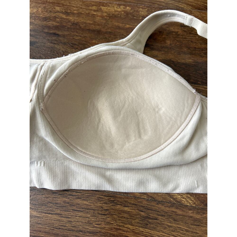 Truekind Bra Large Beige Padded Adjustable Daily Comfort Wireless Shaper - Picture 5 of 6